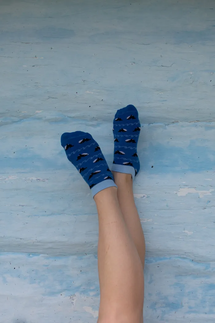 Skarpetki stopki Wieloryby