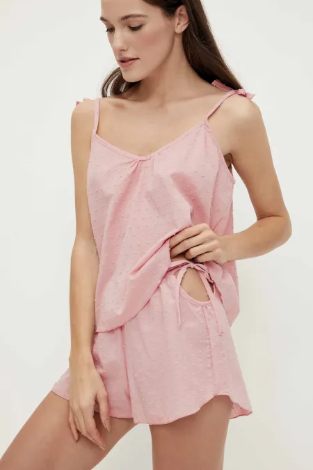 Spodenki do spania różowe L