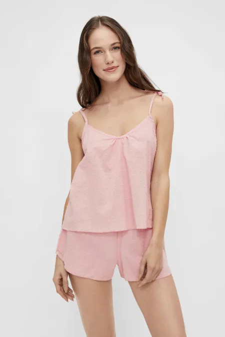 Pink sleep shorts