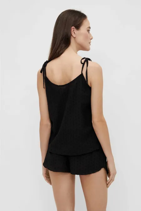 Black sleep shorts size M, L