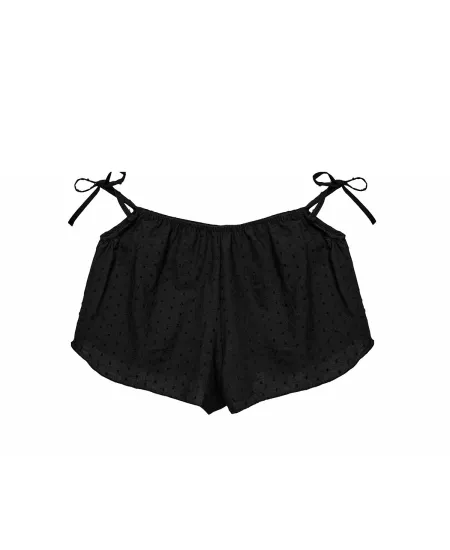 Black sleep shorts