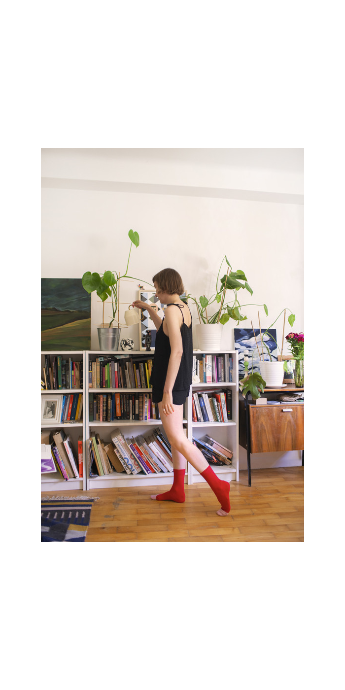 Raspberry socks