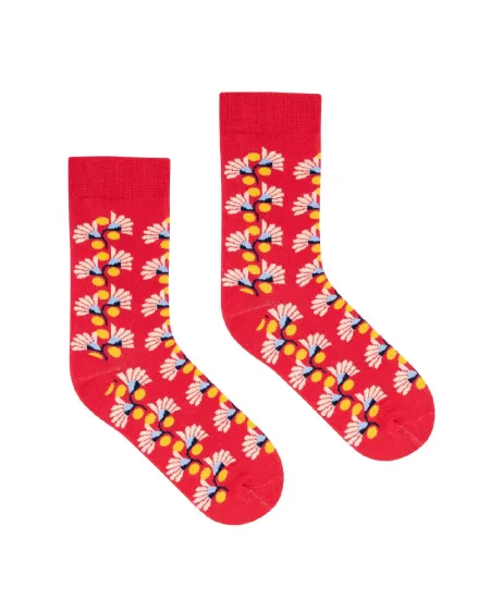 Socks Geometric Flowers