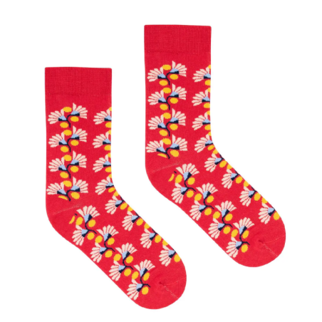 Socks Geometric Flowers