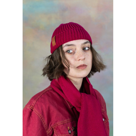 Burglar beanie raspberry red