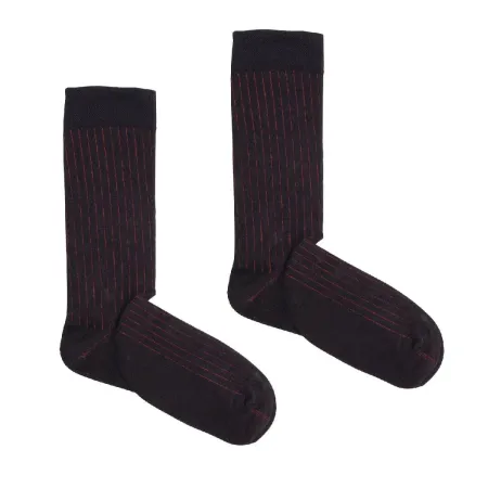 Classic black suit socks with red elastane Colourful and funny matching socks, hats and