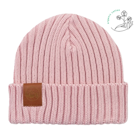 Light pink organic cotton alkatraz beanie