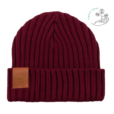 Carmine organic cotton alkatraz beanie