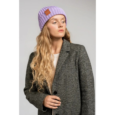 Lilac organic cotton alkatraz beanie
