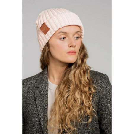 Rose cream organic cotton alkatraz beanie