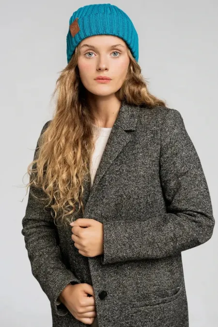 Sapphire organic cotton alkatraz beanie