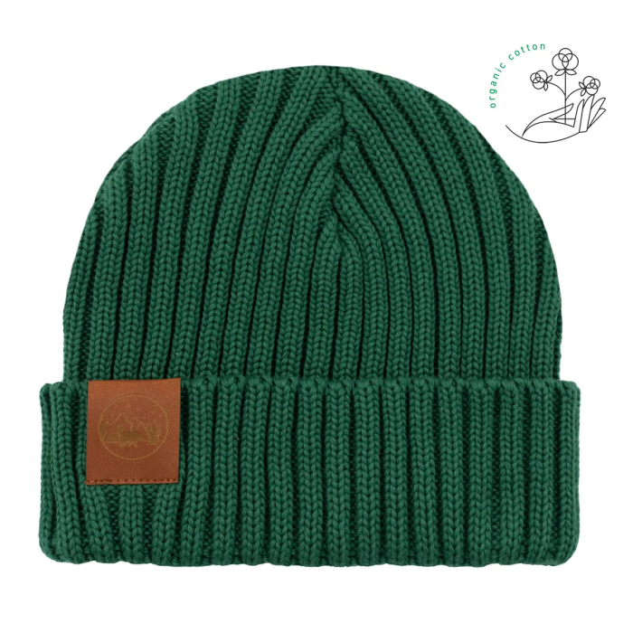Sage green ogranic cotton alkatraz beanie
