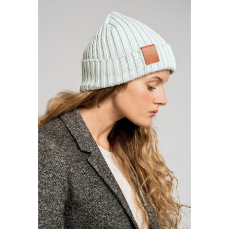 Pearl grey ogranic cotton alkatraz beanie