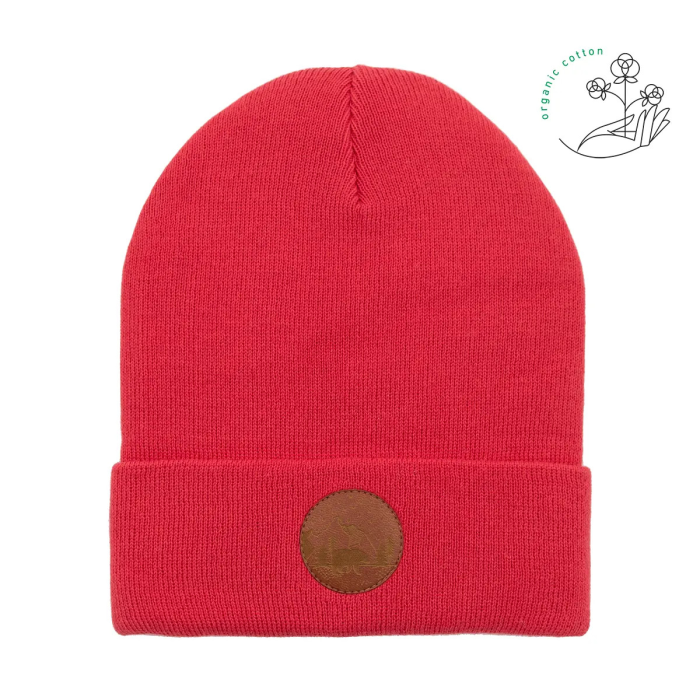 Red tulip organic cotton classic beanie