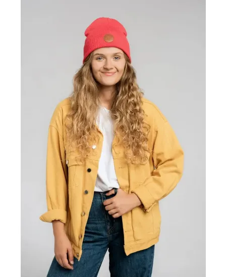 Red tulip organic cotton classic beanie