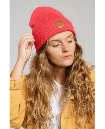 Red tulip organic cotton classic beanie