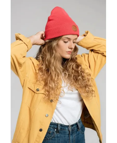 Red tulip organic cotton classic beanie