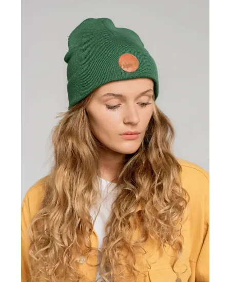 Czapka beanie z bawełny organicznej szałwiowa