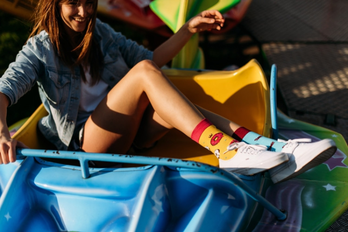 Ankle socks Yellow Donuts