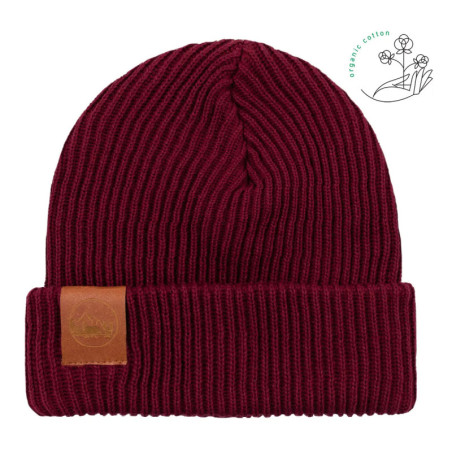 Carmine organic cotton winter beanie