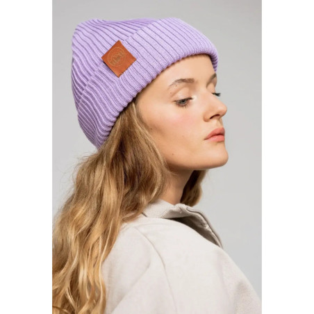 Lilac organic cotton winter beanie