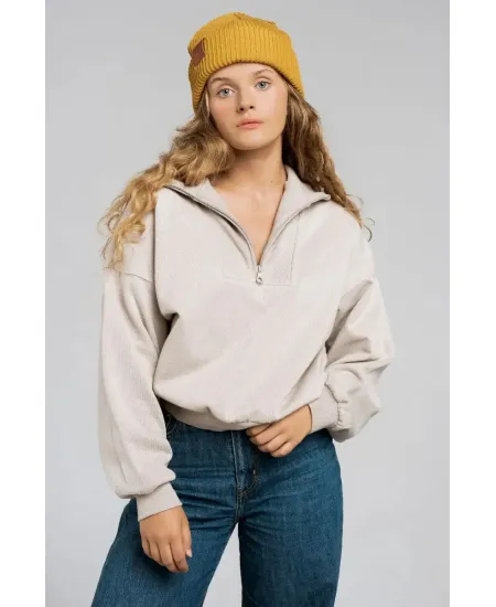 Mustard organic cotton winter beanie