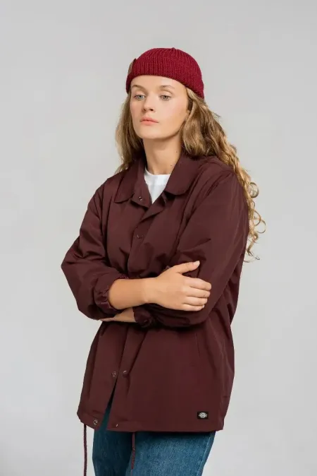 Carmine organic cotton burglar beanie