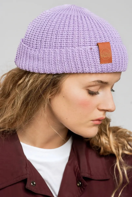 Liliac organic cotton burglar beanie