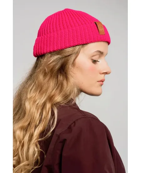 Pink organic cotton burglar beanie