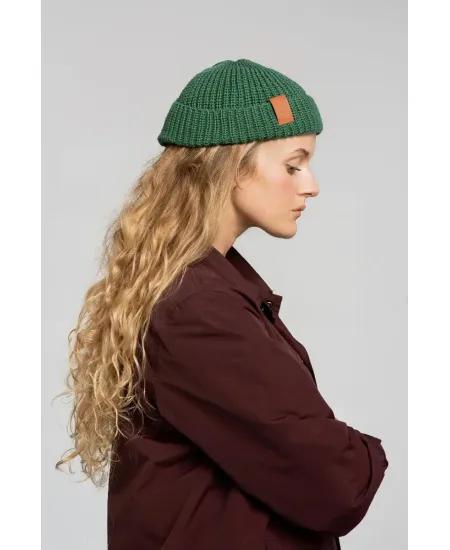 Sage green organic cotton burglar beanie