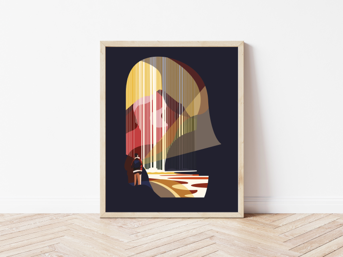 Kaśka - plakat Jaskinia | papier Crush Corn