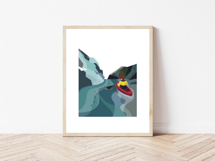 Kaśka - plakat Kajakarz | papier Crush Corn