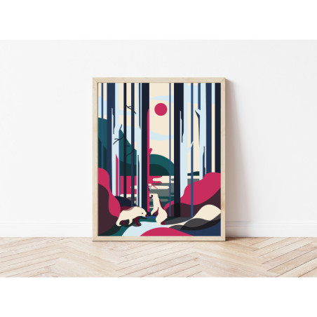 Kaśka - poster Bears | Crush corn paper