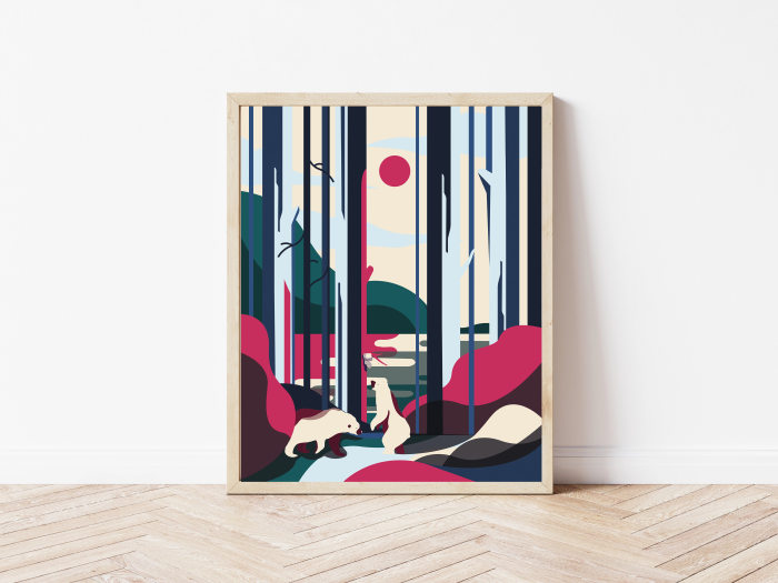 Kaśka - poster Bears | Crush corn paper