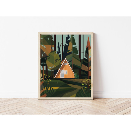 Kaśka - poster Escape the city | Crush corn paper