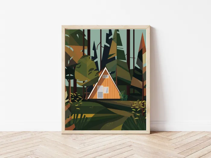 Kaśka - poster Escape the city | Crush corn paper