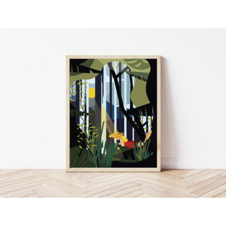 Kaśka - poster In the forest | Crush corn paper