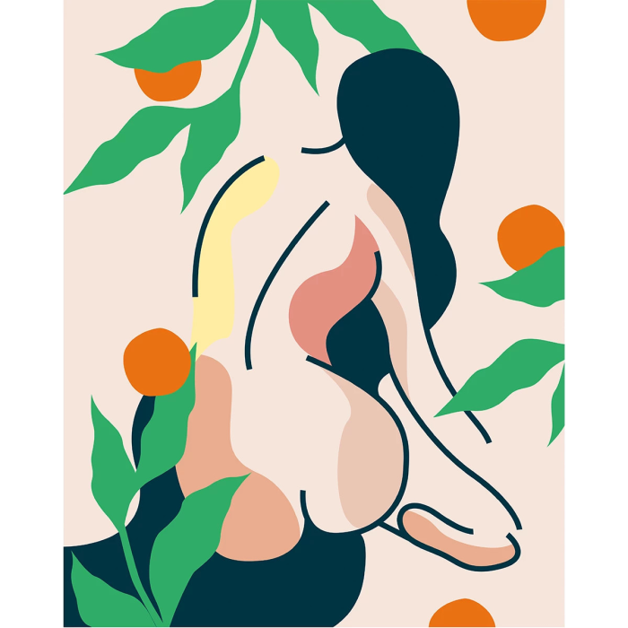 Kaśka - plakat W ogrodzie | papier Crush Corn