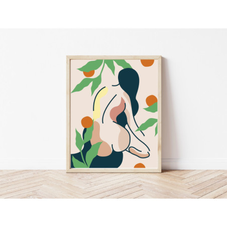 Kaśka - plakat W ogrodzie | papier Crush Corn