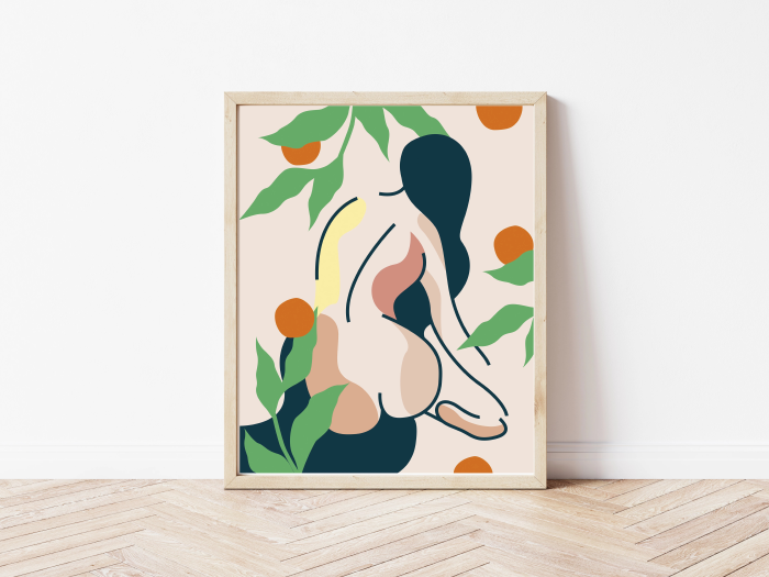 Kaśka - plakat W ogrodzie | papier Crush Corn