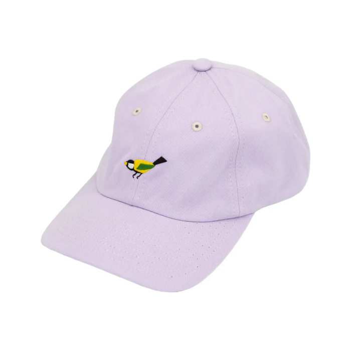 Low profile baseball cap Tit bird lilac
