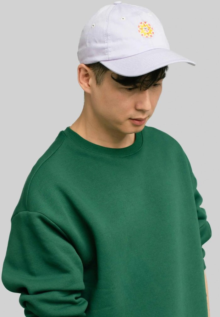 Low profile baseball cap Sun lilac