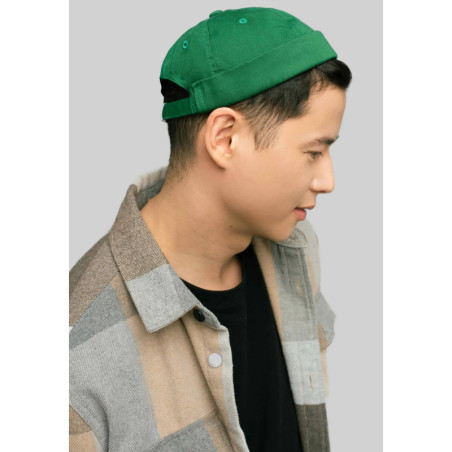 Docker cap grassy green