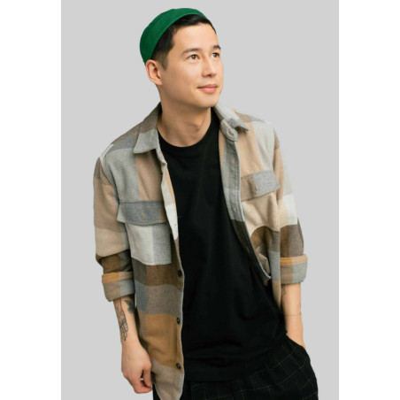 Docker cap grassy green