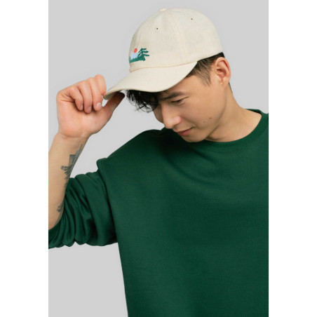 Czapka z daszkiem low profile z bawełny organicznej Góry
