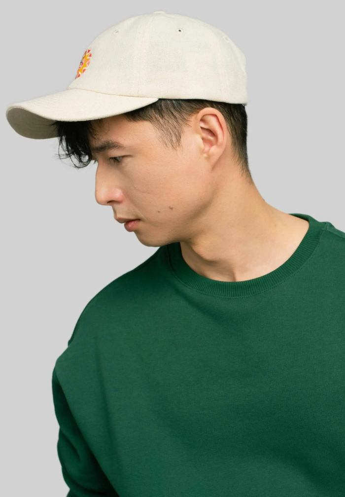 Low profile organic cotton baseball cap Sun