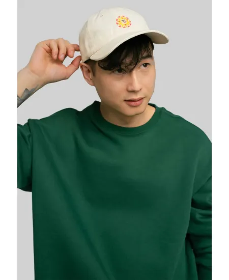 Low profile organic cotton baseball cap Sun