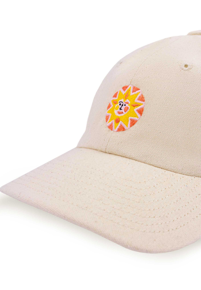 Low profile organic cotton baseball cap Sun