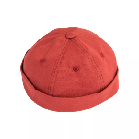 Docker cap brick red
