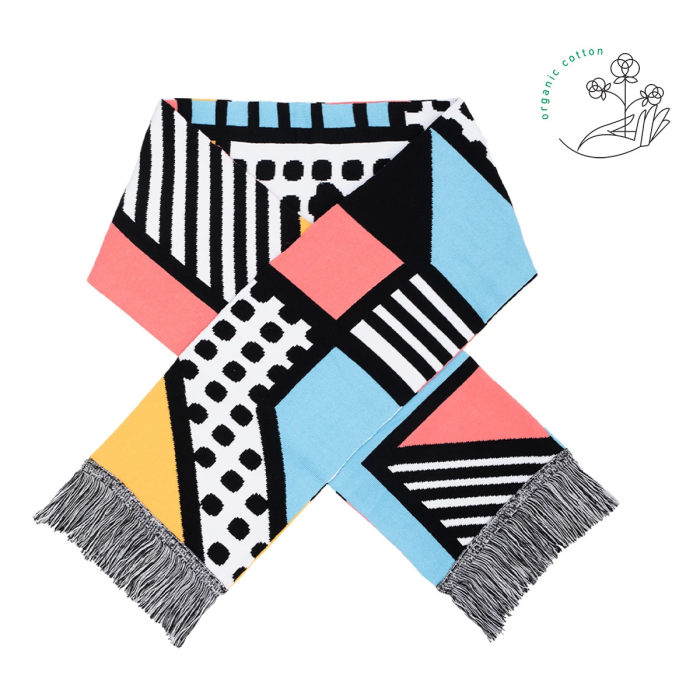 Organic cotton scarf Memphis 2